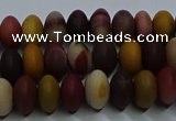 CMK302 15.5 inches 6*10mm rondelle matte mookaite beads wholesale