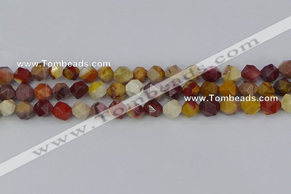 CMK325 15.5 inches 8mm faceted nuggets mookaite gemstone beads