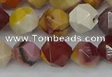 CMK327 15.5 inches 12mm faceted nuggets mookaite gemstone beads