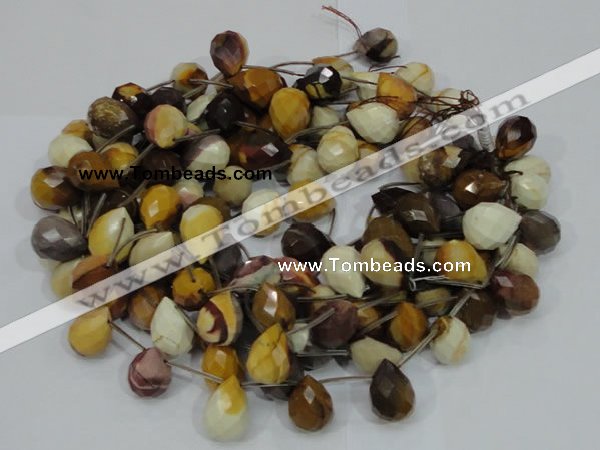 CMK35 15.5 inches 13*18mm faceted teardrop mookaite beads wholesale