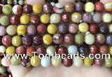 CMK353 15 inches 8mm faceted round mookaite beads wholesale