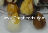 CMK36 15.5 inches 18*25mm faceted teardrop mookaite beads wholesale