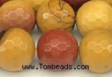 CMK362 15 inches 10mm faceted round mookaite beads wholesale