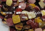 CMK40 15.5 inches 10*10mm faceted square mookaite beads wholesale