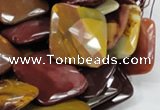 CMK43 15.5 inches 30*30mm faceted square mookaite beads wholesale