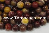 CMK58 15.5 inches 8mm round mookaite gemstone beads wholesale