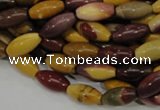 CMK65 15.5 inches 8*16mm rice mookaite gemstone beads wholesale