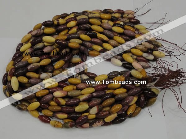 CMK65 15.5 inches 8*16mm rice mookaite gemstone beads wholesale