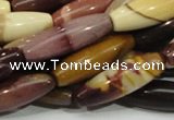 CMK67 15.5 inches 10*30mm rice mookaite gemstone beads wholesale