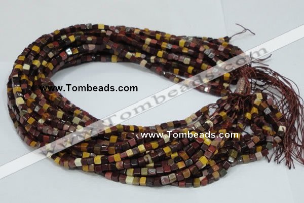 CMK68 15.5 inches 4*4mm cube mookaite gemstone beads wholesale