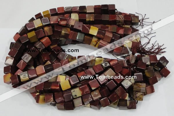 CMK71 15.5 inches 10*10mm cube mookaite gemstone beads wholesale