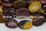 CMK74 15.5 inches 10*15mm oval mookaite gemstone beads wholesale