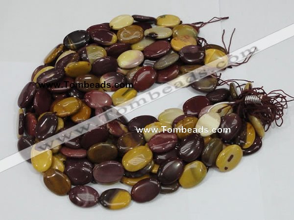 CMK74 15.5 inches 10*15mm oval mookaite gemstone beads wholesale