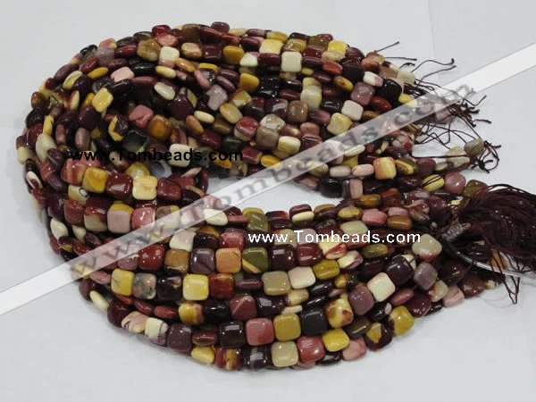 CMK77 15.5 inches 10*10mm square mookaite gemstone beads wholesale