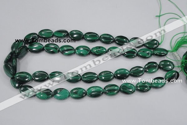 CMN104 15.5 inches 13*18mm oval natural malachite beads wholesale