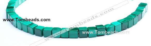 CMN15 A grade 8*8*8mm cube natural malachite beads Wholesale