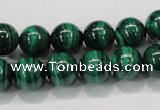 CMN154 AA grade 14mm round natural malachite beads Wholesale