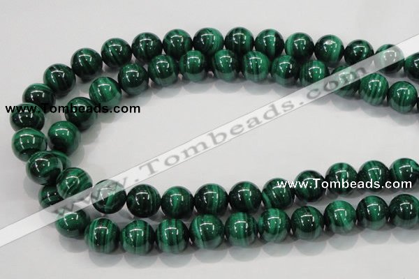 CMN154 AA grade 14mm round natural malachite beads Wholesale