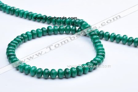 CMN16 A grade 4*6mm roundel natural malachite beads Wholesale