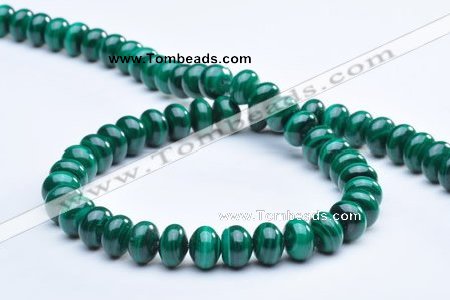 CMN17 A grade 6*8mm roundel natural malachite beads Wholesale