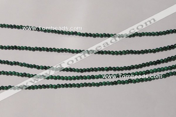 CMN200 15.5 inches 2mm round natural malachite beads wholesale
