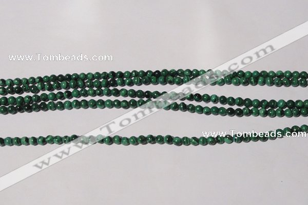 CMN202 15.5 inches 4mm round natural malachite beads wholesale