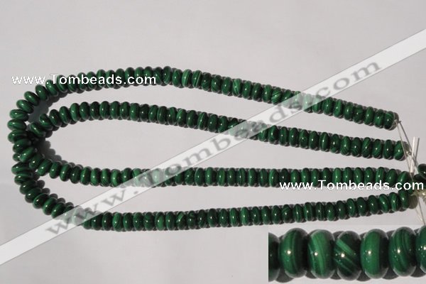 CMN206 15.5 inches 5*9mm rondelle natural malachite beads wholesale