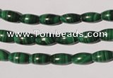 CMN210 15.5 inches 5*9mm rice natural malachite beads wholesale