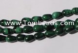 CMN216 15.5 inches 5*7mm teardrop natural malachite beads wholesale