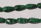 CMN230 15.5 inches 7*15mm faceted teardrop natural malachite beads