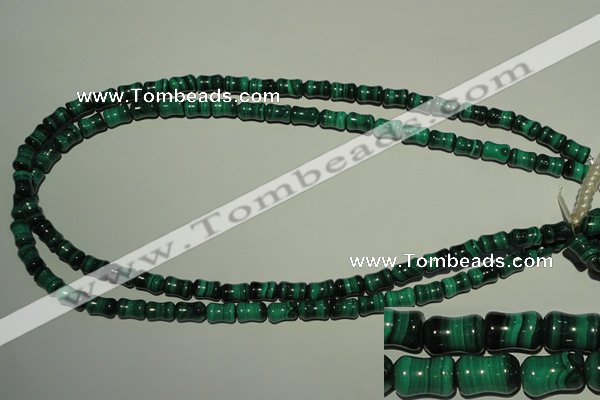 CMN232 15.5 inches 6*9mm bone natural malachite beads wholesale