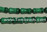 CMN233 15.5 inches 6*12mm bone natural malachite beads wholesale