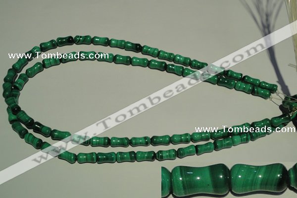 CMN233 15.5 inches 6*12mm bone natural malachite beads wholesale