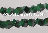 CMN247 15.5 inches 8*8mm cube natural malachite beads wholesale