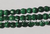 CMN250 15.5 inches 6mm flat round natural malachite beads wholesale