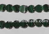 CMN261 15.5 inches 8*8mm heart natural malachite beads wholesale