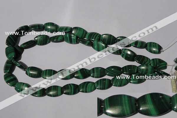 CMN268 15.5 inches 13*18mm flat drum natural malachite beads wholesale