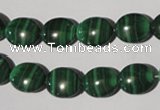 CMN271 15.5 inches 10*12mm oval natural malachite beads wholesale