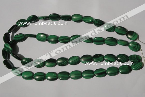 CMN273 15.5 inches 12*16mm oval natural malachite beads wholesale