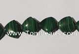 CMN290 15.5 inches 12*12mm trapezoid natural malachite beads