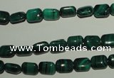 CMN300 15.5 inches 6*8mm rectangle natural malachite beads wholesale