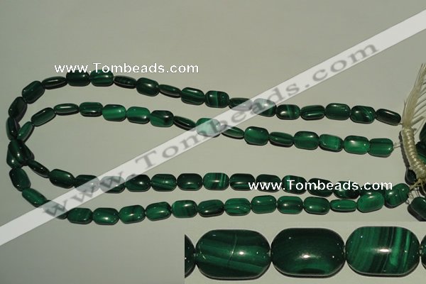 CMN303 15.5 inches 8*12mm rectangle natural malachite beads wholesale