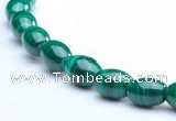 CMN31 6*9mm rice A grade natural malachite beads wholesale