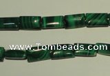 CMN311 15.5 inches 6*10mm rectangle natural malachite beads wholesale