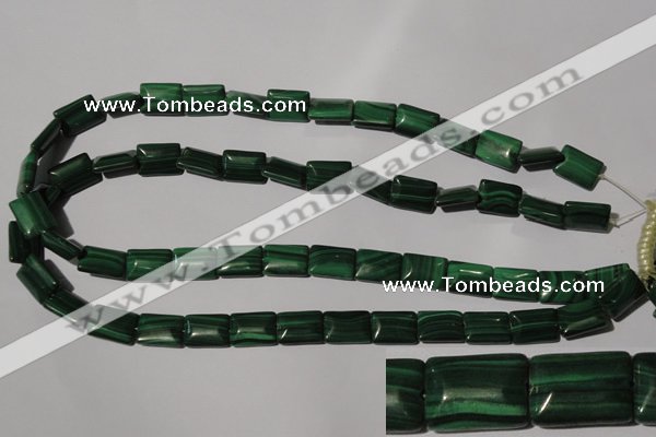 CMN314 15.5 inches 10*14mm rectangle natural malachite beads wholesale