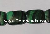 CMN317 15.5 inches 15*20mm rectangle natural malachite beads wholesale