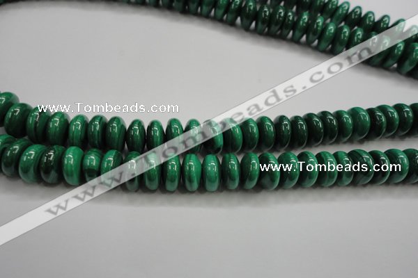 CMN401 15.5 inches 5*8mm rondelle natural malachite beads wholesale