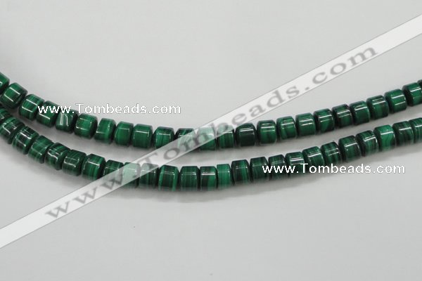 CMN408 15.5 inches 5*6mm tyre natural malachite beads wholesale