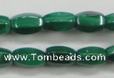 CMN422 15.5 inches 5*8mm faceted rice natural malachite beads