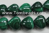 CMN425 15.5 inches 8*8mm heart natural malachite beads wholesale